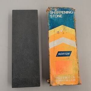 Vintage Norton Sharpening Combination Oil Stone 6 x 2 x 1” JB6 USA